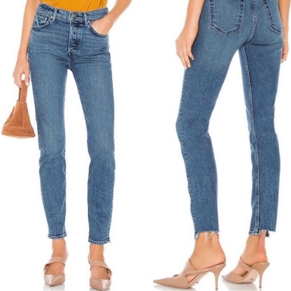 Grlfrnd Karolina Classic Blue Denim Jeans - Picture 1 of 4